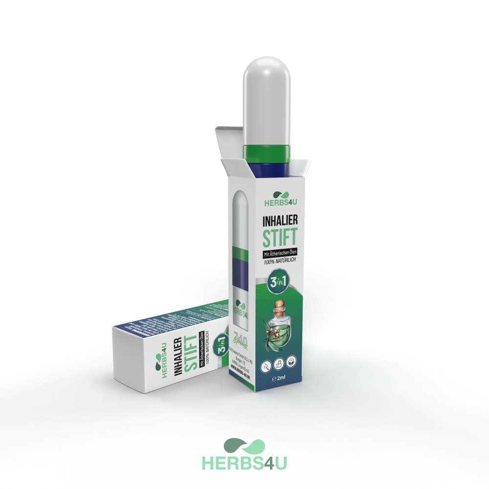 Bild 1 von HERBS4U Nasal-Inhalator mit ätherischen Ölen | 3 in 1 | 1 Karton (36 Stück)
